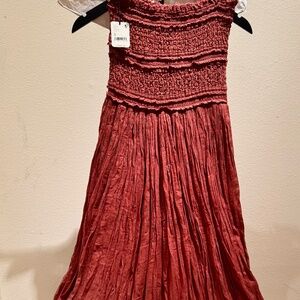 Never worn! Free People convertible maxi skirt/strapless dress.